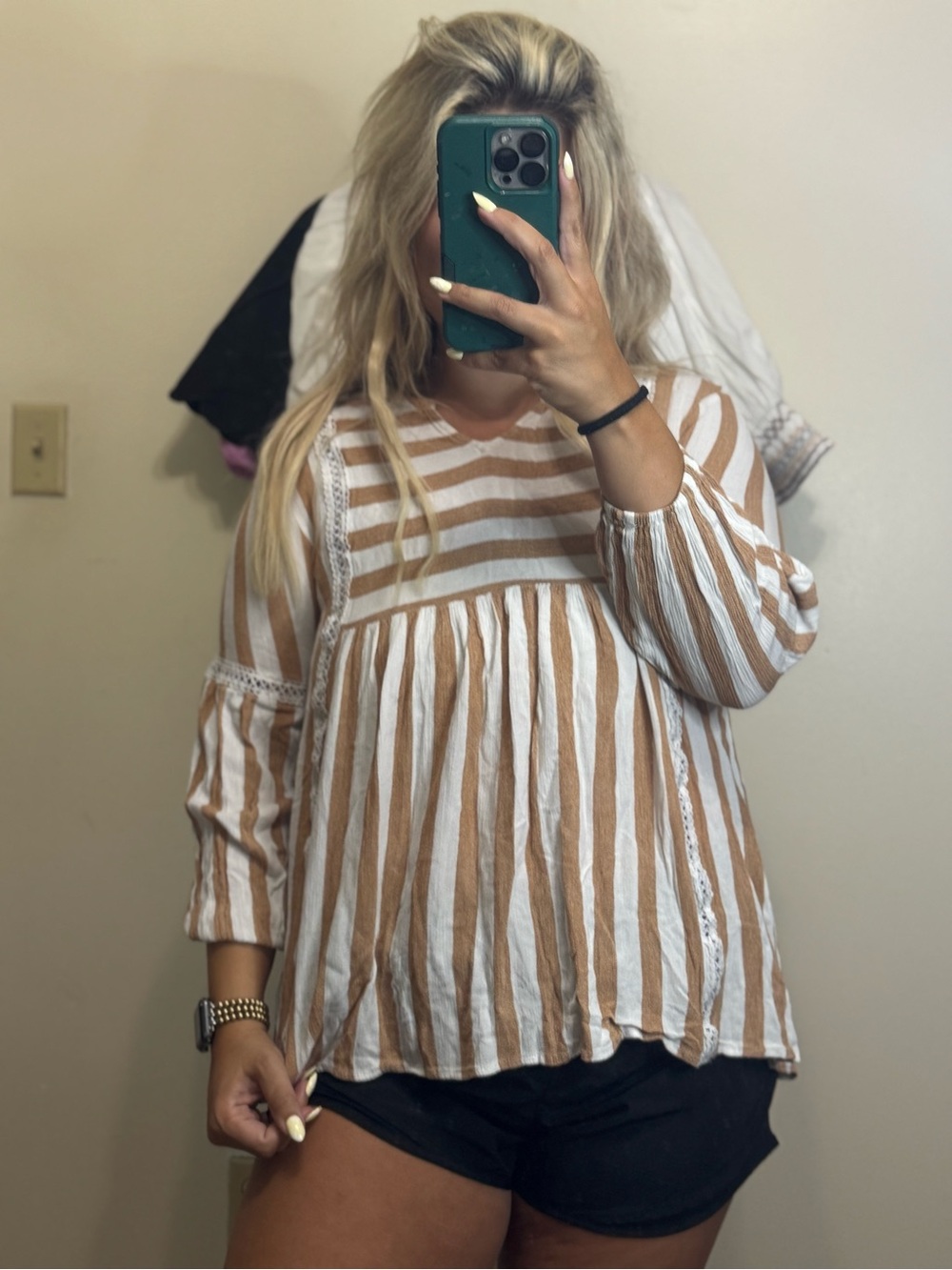 Striped Peasant Blouse by JODIFL
